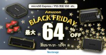 ［ゲーミング製品セール情報］ Amazon Black Friday参加のお知らせ