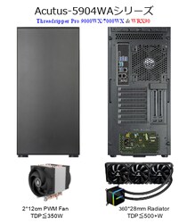 新製品 Threadripper Pro 9000WX／7000WX & WRX90 搭載,6＊G5 PCIe（X16）バス,CEM5補助電源装備 WS「Acutus 5904WA」シリーズのご紹介