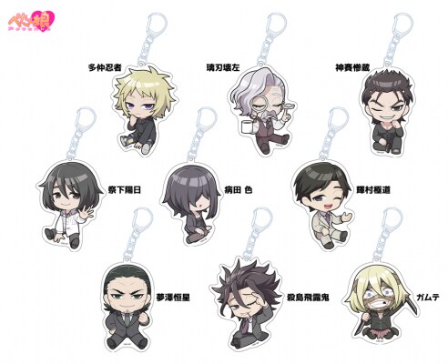 「TVアニメ『忍者と極道』 ぺたん娘アクリルキーホルダー」予約受付中！