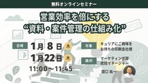 【印刷業界向けセミナー】営業効率を倍にする“資料・案件管理の仕組み化”セミナー