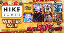 最大半額！気になるゲームをお得に遊ぶチャンス！HIKE GAMES WINTERセール開催中