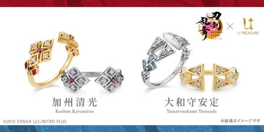 【刀剣乱舞ONLINE】フォークリング(指輪)シリーズ第一弾。「加州清光/大和守安定」ver.が再登場