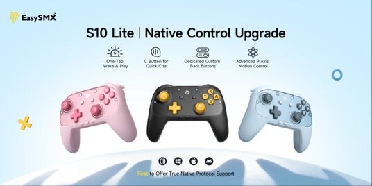 EasySMX S10 Lite:ネイティブ対応と9軸モーション制御を備えた、Switch 2向け最強のエントリーモデルコントローラー