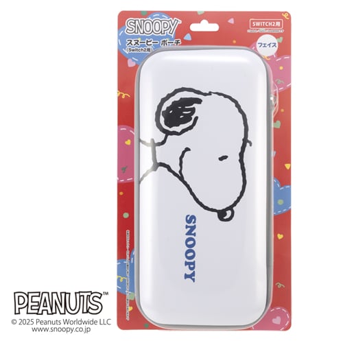 大人気「スヌーピー」デザインのSwitch2用ポーチ登場!周辺機器もまとめて収納できる便利なポケット付き