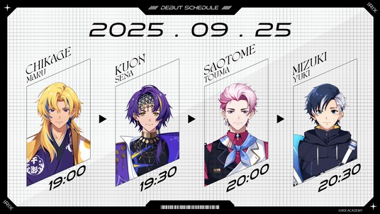UUUMが手掛けるVTuberグループ『イリクス学園』より1期生4名がデビュー!