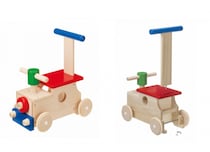 出産祝い・誕生日ギフトに最適！日本製木のおもちゃ「森のカラフルロコ」