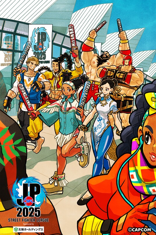 「ストリートファイターリーグ： Pro-JP 2025 グランドファイナル」をイメージした、タケウチリョースケ氏描き下ろし特別イラストを公開！