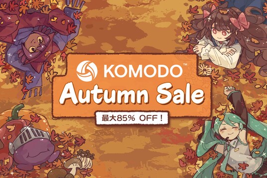この秋はセールでお得に -最大85%OFF！KOMODOパブリッシャーセールがSteamオータムセールに登場