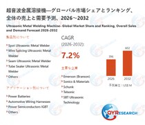 世界超音波金属溶接機市場の主要企業調査：売上、メーカーランキング、シェア分析2026-2032