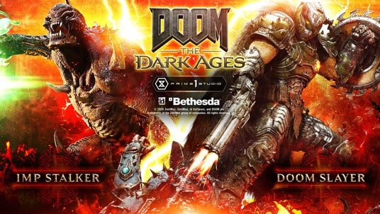 FPS『DOOM： The Dark Ages』より、「ドゥームスレイヤー」「インプ ストーカー」を1／4スケールで立体化
