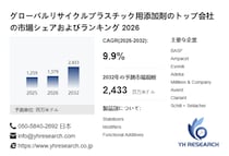 世界と日本のリサイクルプラスチック用添加剤市場分析：規模、成長率、企業ランキング2026