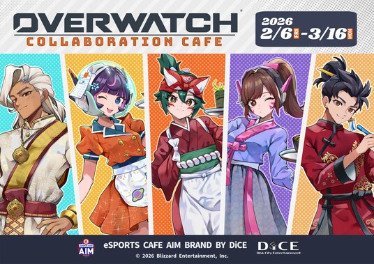 『オーバーウォッチ2』×eSPORTS CAFE AIM & DiCE コラボカフェが2月6日(金)より開催決定!