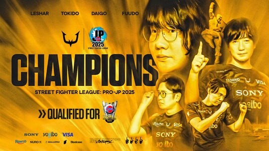 Eスポーツチーム「REJECT」STREET FIGHTER部門が『ストリートファイターリーグ： Pro-JP 2025』グランドファイナルで優勝、世界大会出場権を獲得 優勝記念グッズの販売も開始