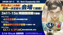 「CAPCOM CUP 12」および「ストリートファイターリーグ： ワールドチャンピオンシップ 2025」のライブ視聴チケットの新価格や特別特典を発表