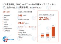 LCD電子棚札（ESL）の世界調査レポート：2032年には168百万米ドルに達する見込み