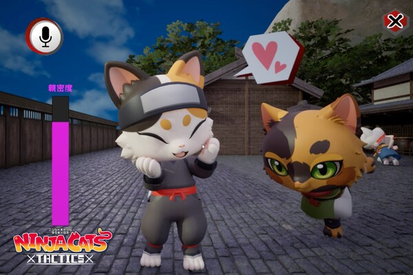音声入力でかわいい猫忍者を育てるおしゃべり育成 x タクティカルバトルゲーム『NINJA CATS： Tactics』がクローズドβテストを完了