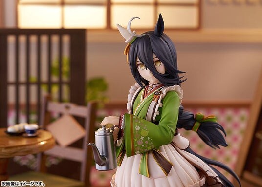ゲーム『ウマ娘 プリティーダービー』より、「マンハッタンカフェ」を和の趣を感じさせる衣装でフィギュア化。あみあみにて予約受付中。