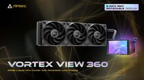 Antec、360°回転可能な5インチIPSディスプレイ搭載水冷クーラー「Vortex View 360」発売
