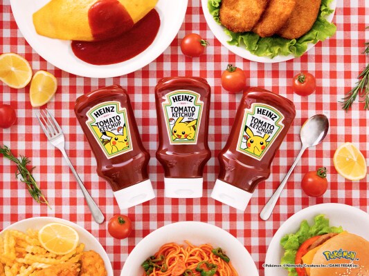 ハインツの逆さボトルケチャップにピカチュウが登場 今にも飛び出してきそうな３種のデザインが３月から発売 発売を記念しオリジナルプレートがもらえるキャンペーンも