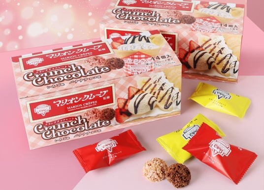 マリオンクレープ監修「クランチチョコBOX」がアミューズメント限定景品として登場！
