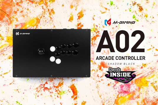 プロゲーマーのネモ選手が完全監修したアーケードコントローラーの第2弾「M-GAMING A02」を2026年3月13日（金）より予約受付開始