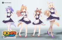 『ネコぱら』シリーズ第二弾 メイプル・シナモン・アズキ・ココナツのホロモデル販売を開始