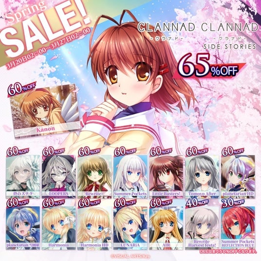 Steamセール「スプリングセール2026」開催！ Key作品が最大65％オフ！