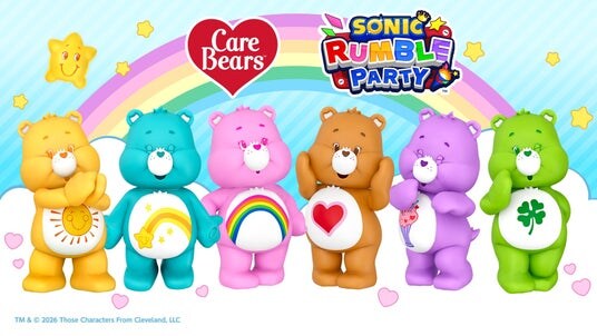 『ソニックランブル パーティ』期間限定イベント「ケアベア(TM)」とのコラボイベントが本日より開催!