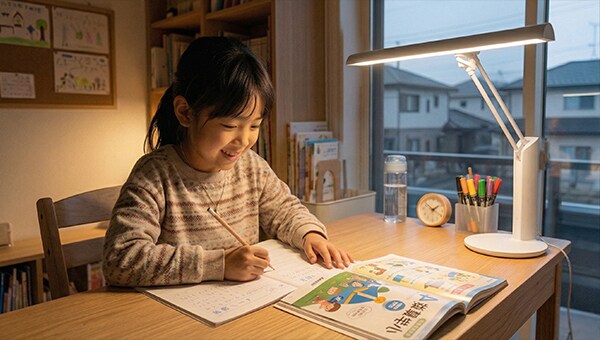 「明るいのに見づらい？」に着目？ 照明士が在籍する「デスクライト名品館」が、学習机・在宅ワークの光環境見直しを提案