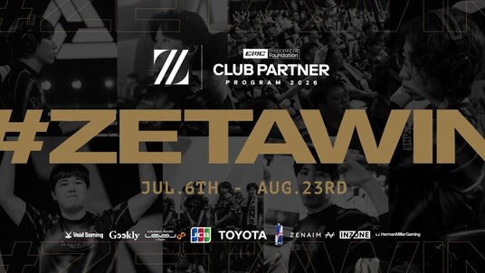 プロeスポーツチーム「ZETA DIVISION」、「Esports World Cup Foundation Club Partner Program 2026」に選出