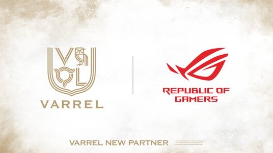 プロeスポーツチームVARREL、ASUSのゲーミングブランド「Republic of Gamers」とスポンサー契約を締結