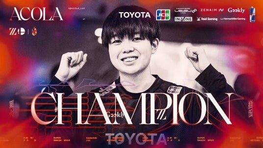 「ZETA DIVISION」 大乱闘スマッシュブラザーズ部門のあcolaが、『篝火＃15』において優勝！エントリー数2800名以上の頂点に立つ！