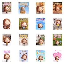 LINEの人気クリエイター「紅おれんじ」と「エイノバＡＩラボ」によるクレイアニメスタンプ「ず～っと使える♪大人女子の日常【3D】」が登場！