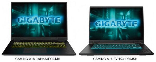 GIGABYTE、Ryzen 7 260とGeForce RTX 50シリーズを搭載したゲーミングノートPC「GAMING A18」「GAMING A16」Amazon専売モデル