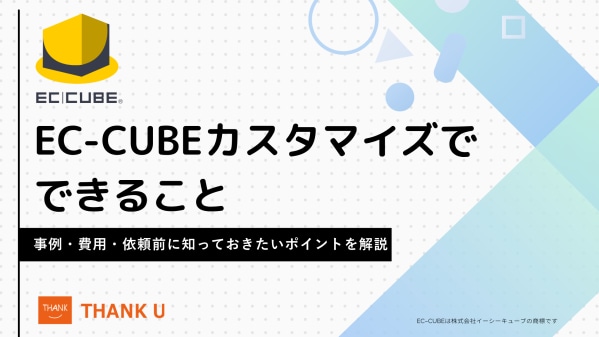 株式会社サンクユー、EC-CUBEカスタマイズのポイントを解説|事例・費用・依頼前に知っておきたい注意点とは