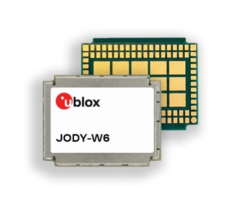 U-bloxはJODY-W6により、産業用IoT向けにセキュアなトライバンドWi-FiTM6Eを提供します。