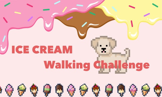 暑い夏もお散歩を「ゲーム感覚」で楽しく習慣化!LOOTaDOGは、「アイスクリームウォーキングチャレンジ」を開催いたします!