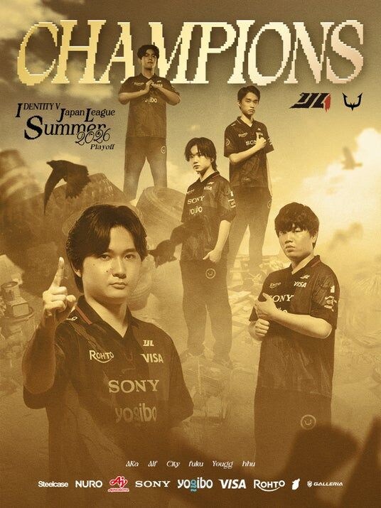 Eスポーツチーム「REJECT」IdentityV部門が『第五人格 Ghost Wedding 8arty & 2026年夏季IJL決勝戦』で優勝