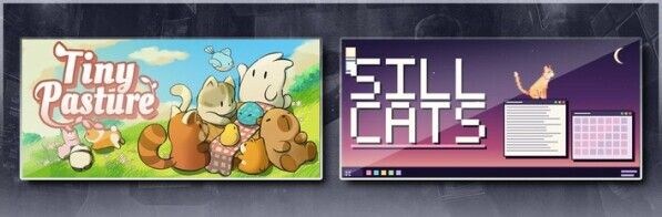 「Sill Cats」、人気のデスクトップマスコットアプリ「Tiny Pasture」とのSteamバンドルセットを販売開始