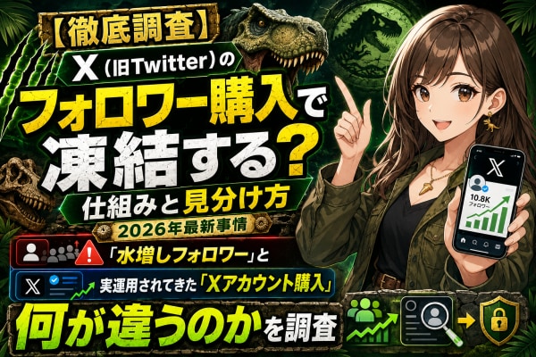 【徹底調査】X(旧Twitter)のフォロワー購入で凍結する?仕組みと見分け方2026年最新事情|水増しフォロワーと、実運用されてきた「Xアカウント購入」は何が違うのかを調査