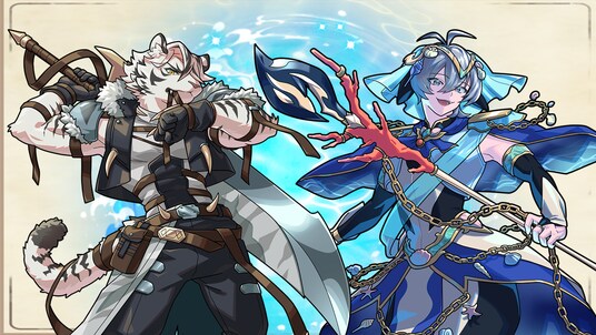 スマートフォンゲーム「テイペンウォーズ」に新英畜キャラクター「革命傭兵トラ」「海皇子シャチ」が登場!