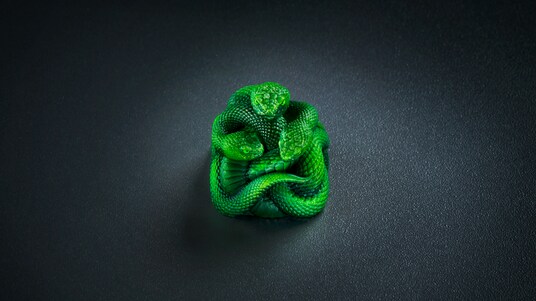 すべてのキーを、ひとつの芸術作品に――Razer、Artisan Keycap - Triple-Headed Snake Editionを発表