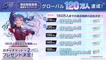 新作リズムゲーム「BanG Dream! Our Notes」事前登録者数がグローバル120万人達成！150万人までの追加達成報酬も引き続き展開中！