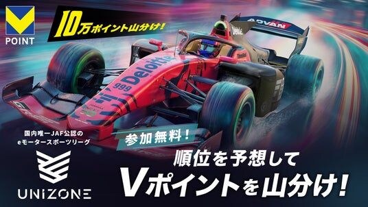 【 8／29開催 Rd.4 UNIZONE × QUESTPARK 】「順位を予想して合計10万Vポイント山分け」キャンペーン実施のご案内