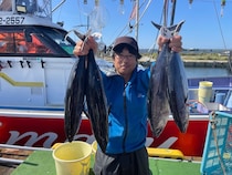 【釣果速報】茨城県日立丸でカツオ好調！3.00kgのどっしりサイズ上がる！青物の引きを存分に感じられる大満足の釣行に！