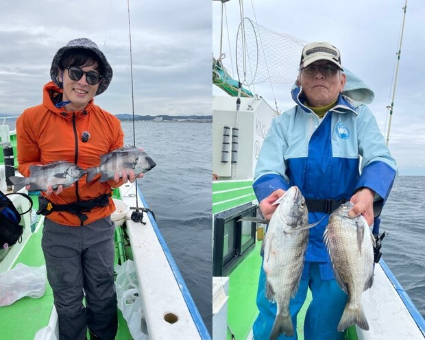 【釣果速報】良型クロダイ・イシダイ・ハナダイ連続確保!短時間の出船でもお土産バッチリ!充実の釣行は神奈川県第三かりゆし丸!