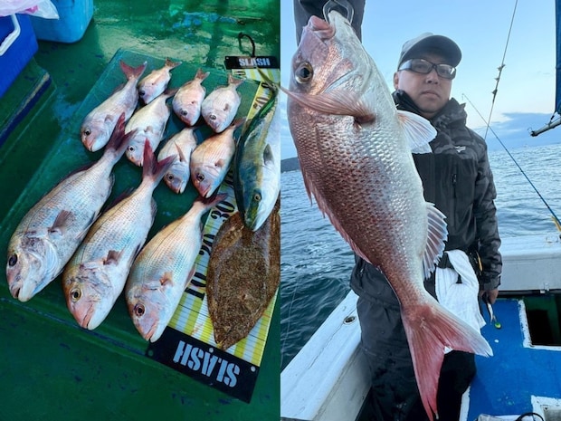 【釣果速報】最大60cmの巨大マダイをゲット!兵庫県海蓮丸はゲストも多彩でワクワクの釣行になること間違いなし!