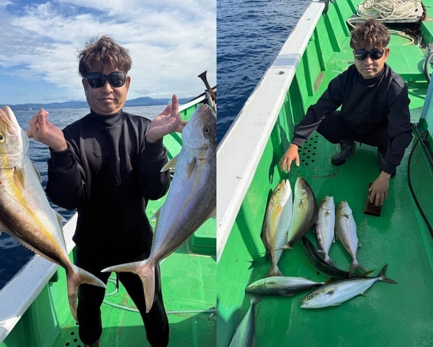 【釣果速報】76cmカンパチや85cmメジロなどダイナマイトな釣果でクーラーボックスが満タンに！和歌山県優勝丸で青物との超真剣勝負を楽しもう！