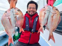 【釣果速報】千葉県梅花丸でマダイ好調！トップ11匹！今後はますます大鯛の数釣りが楽しめるそうですよ！