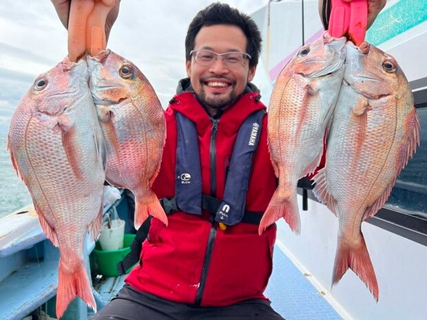 【釣果速報】千葉県梅花丸でマダイ好調！トップ11匹！今後はますます大鯛の数釣りが楽しめるそうですよ！